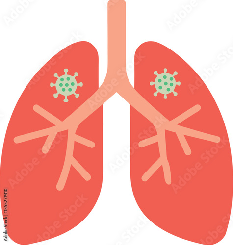 
Lungs Virus Infection Disease Icon