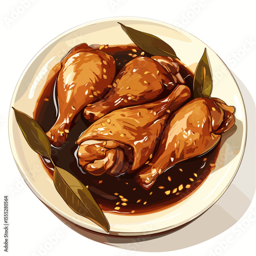 Filipino Chicken Adobo with Rich Garlic Soy Glaze