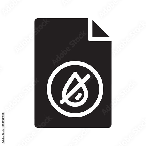 Beach relaxation icon with a person on a lounge chair under an umbrella for a summer vacation holiday and sun protection vector solid glyph icon
