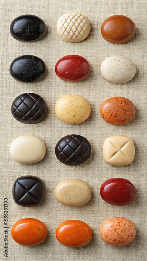 Obraz premium Variety of Decorative Round and Oval Shaped Objects