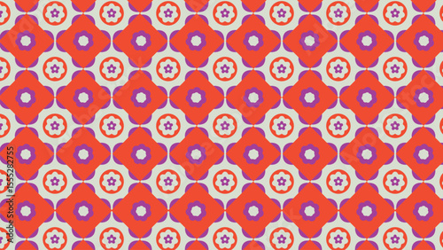 Stylized red clover background