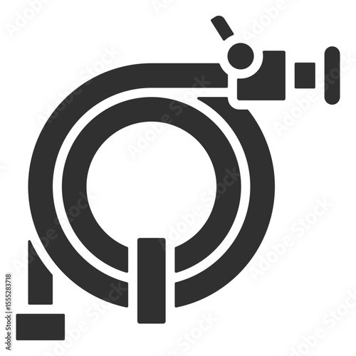 Fire Hose Icon Single Vector Collection 