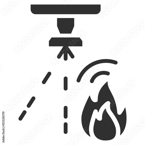 Fire Sensor Icon Single Vector Collection 