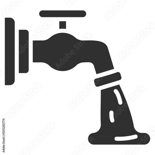 Faucet Icon Single Vector Collection 
