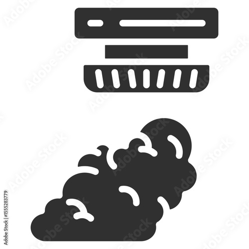 Smoke Detector Icon Single Vector Collection 