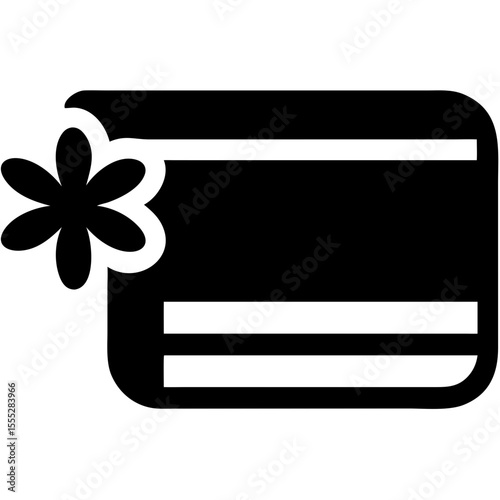 Stylized spa towel with flower decoration for beauty and relaxation