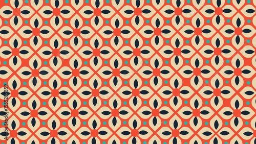 Modular flower tile background