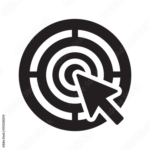 Science of love icon with atom and heart a symbol for chemistry and passion the core of feelings and emotional connection a good feeling vector solid glyph icon