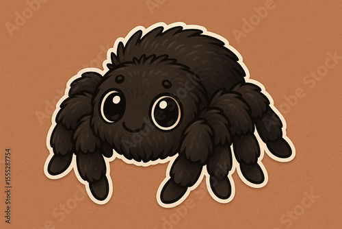 vector illustration of a tarantula spider
