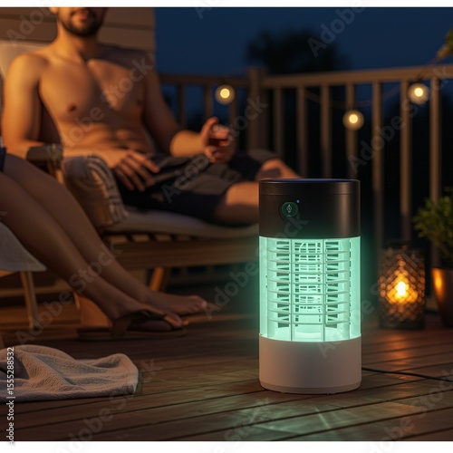Mosquito killer lamp for outdoor patio deck insect trap zapper uv light electric bug repellent for home