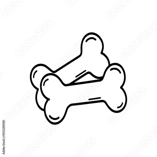 dog bone vector illustration