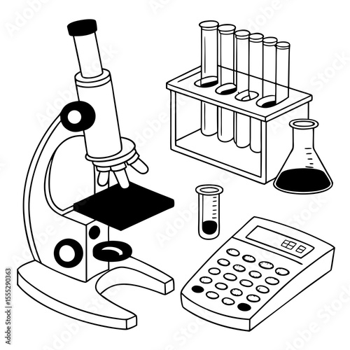 science and chemistry icon set