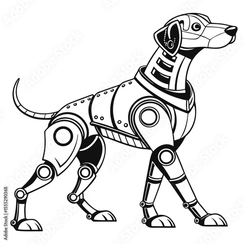 robotic futuristic  dog 