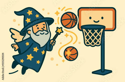 Magical Basketball Wizard on court