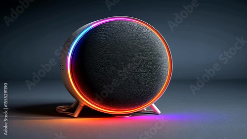 Modern Wireless Speaker with LED Lights