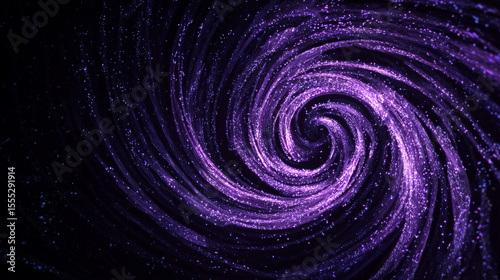 
Purple digital background glowing vortex tunnel on black background