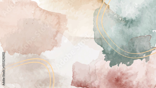 Soft watercolor abstract background
