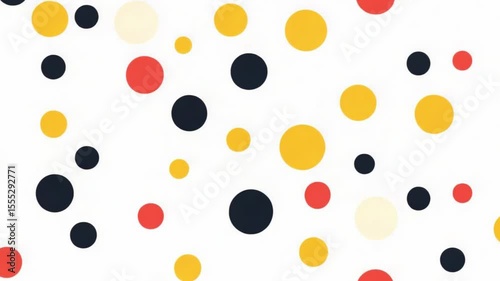 Abstract pattern of circles in various colors