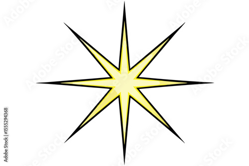 A sleek black and white compass rose vector guides north, a timeless symbol for travel and nautical adventure