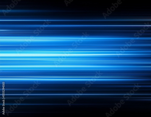 abstract background with blue gradient light streaks on black glowing blurred motion effect glowing horizontal lines