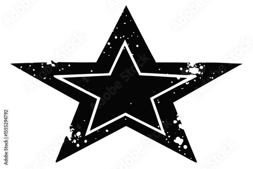 Silver Star of David icon on a black background, a shiny metal holiday symbol design