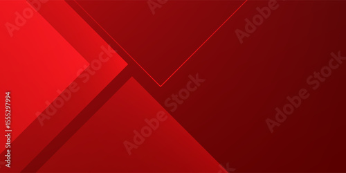 Red abstract background. Dynamic shapes composition. Eps10 vector