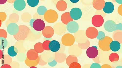 Pastel Circles on Light Background