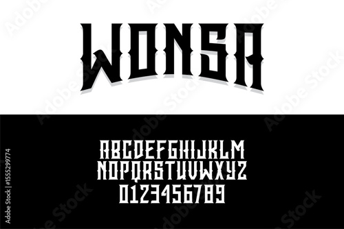 The WONSA font was created with excellence, strong shapes, and an iconic style.