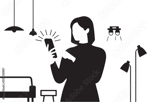 silhouette of a woman