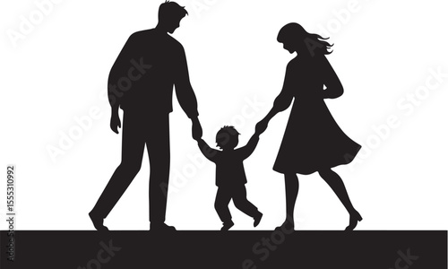 silhouette of a young couple