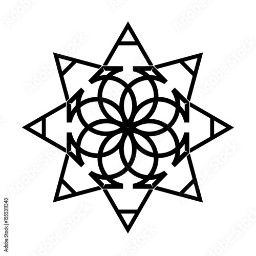 alpha omega on white background for tattoo symbol religion icon logo. vector illustration