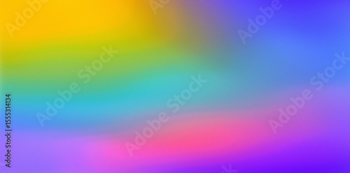 Vibrant Rainbow Gradient with Halftone Texture..