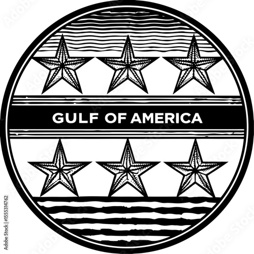 Patriotic Gulf Emblems & Tropical Beach Scenes Collection