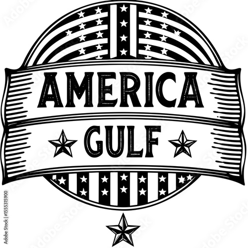 Gulf of America & Mexico Beach: Vintage Patriotic Flags & Tropical Sunsets