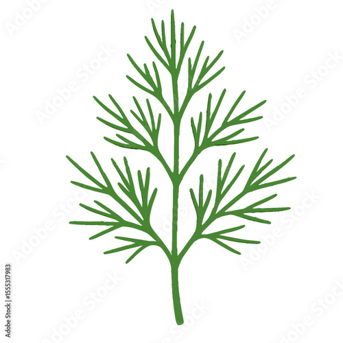 dill illustration vector on white background
Vector illustration icon fruits, vegetables on white background