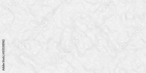 Abstract topographic map Intricate Line Patterns in light gray with thin contour lines and subtle shading effects.