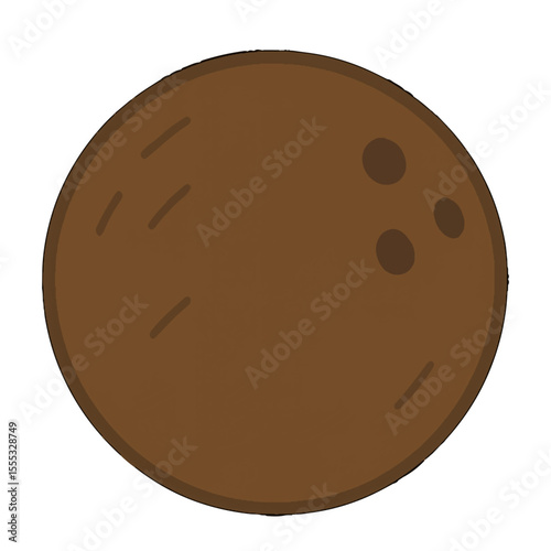 coconut illustration vector on white background
Vector illustration icon fruits, vegetables on white background