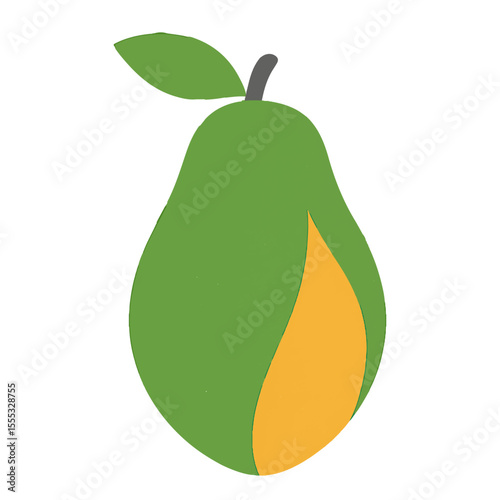 papaya illustration vector on white background
Vector illustration icon fruits, vegetables on white background