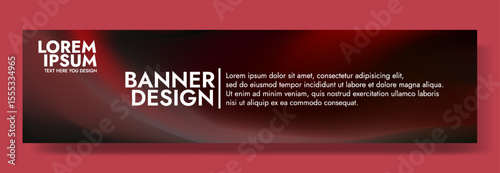 Modern banner design with a seductive garnet flame background.