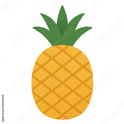 pineapple illustration vector on white background
Vector illustration icon fruits, vegetables on white background
