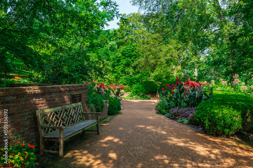 Fototapeta Naklejka Na Ścianę i Meble -  Sit among the herbs, and let their fragrance teach you peace, Cheekwood, Nashville, Tennessee, United States of America