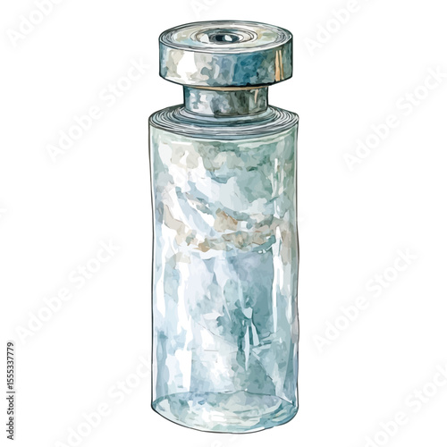 Plastic Wrap Dispenser, watercolor vector, isolated on a white background.