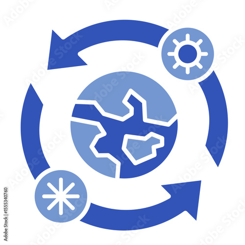 Climate Resilience  Icon Element For Design	