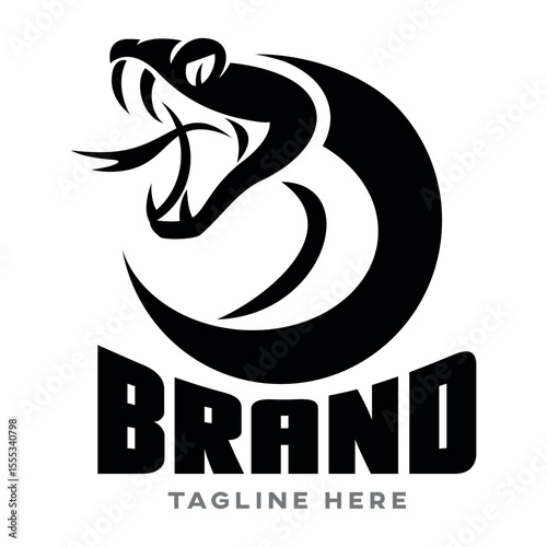 Modern snake logo. Vector illustration	