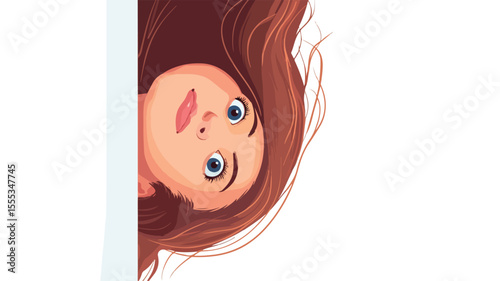Curious People Peeking Outside: Cautious Woman Looking Out Window
