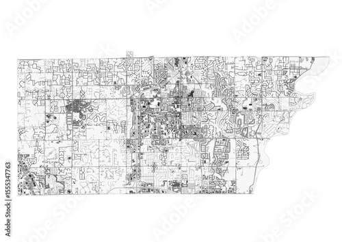 Description & Keywords
Description: Carmel black and white map showcasing highways and buildings. Clean vector design, focused on road networks and city structures for monochrome visualization or prin