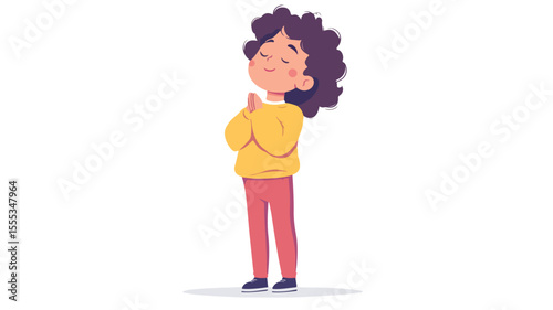 Enchanting Performance by Young Vocalist: Cute Little Singer Performing Kid Song
