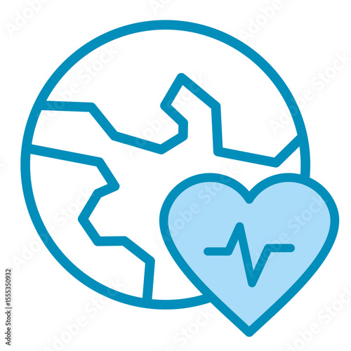 Planetary Health  Icon Element For Design	