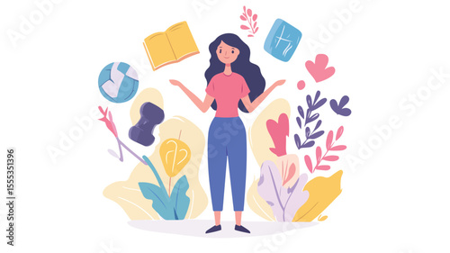 Professional Woman Contemplating Work-Life Balance in Thoughtful Reflection