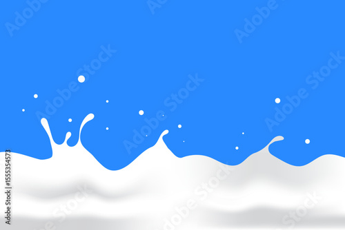 pure milk wave background. yogurt design elements